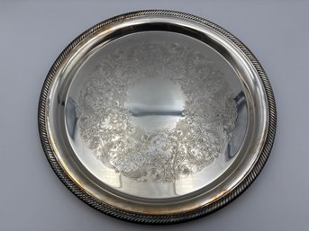 International Silver Co. Castleton Silver Plate Tray Platter #4871 12'
