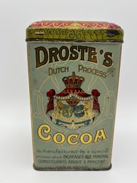 Vintage Droste Cocoa Advertising Tin From Holland Netherlands Amsterdam