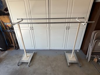 Large Double Rack Clothing Rack Display - 73 X 52