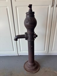 Antique Cast Iron Water Well Pump 35' FWM Co Farbury