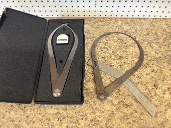 Lot Of 2 Starrett & J.L. Maddux Outside Calipers