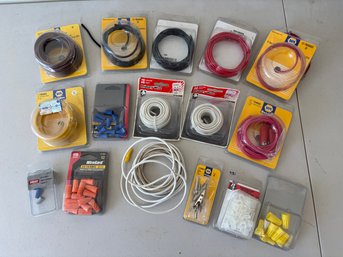 Lot Of Napa Auto Tractor And Car Cable Primary Wires, Etc