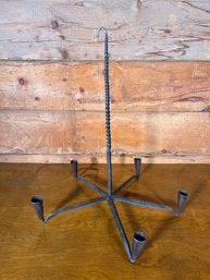 Antique Wrought Iron Hanging Candle Light Holder