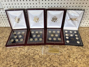 Lot Of Quarter / Presidential Dollar Collector Cases