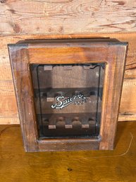 Vintage Wood Spice Shelf Hanging Enclosure