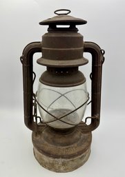 Antique Dietz D-Lite No. 2 Railroad Lantern Train Lamp Kerosene Oil Made In USA
