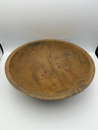 Vintage Large Wood Wooden Dough Bowl