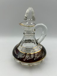 Vintage 1957 Ohio State Fair Crystal Cruet Collectible