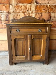 Antique Wood Washstand Wash Stand Dry Sink Table