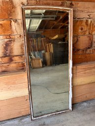 Antique Wooden Rustic Floor Mirror 22W X 52H