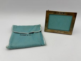 Vintage Tiffany Sterling Silver Picture Frame Engraved 'ANF' 3.75' X 3'
