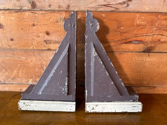 Architectural Salvage Antique Corbels Pair 16L X 9.5H