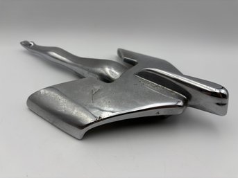 Vintage 1950's Nash Flying Goddess Lady Chrome Hood Ornament 12.5'