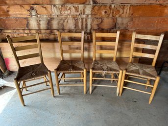 Lot Of 4 Ladder Back Chairs
