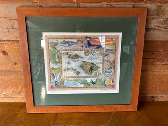 Pinnacle Hawaii Islands Framed Silk Screen Wall Art By Kurt Sandberg 184/800