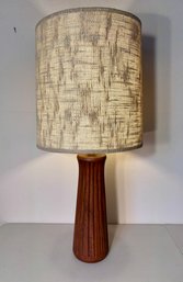 Vintage Oversized Fluted MCM Mid Century Danish Table Lamp 37'