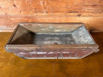 Antique Salvage Decor - Dough Trough / Grain Feed Wooden Box