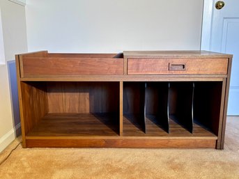 Vintage Expandable Mid Century MCM Record Cabinet Credenza 49' - 90'