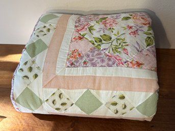 Large Floral Quilt