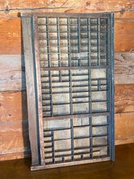 Antique Letterpress Wooden Tray Drawer Miniature Knick Knack Wall Decor