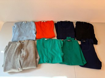 Lot Of 8 Vintage Meggi Wool Knit Sweaters Womens S/M