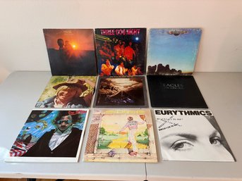 Lot Of 9 Classic Record Vinyl Albums - Eagles, John Denver, Elton John