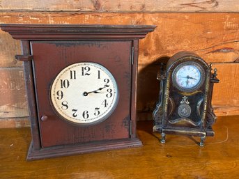 Lot Of 2 Reproduction Mantle Clocks