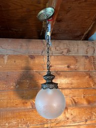 Vintage Reproduction Hanging Pendant Globe Light