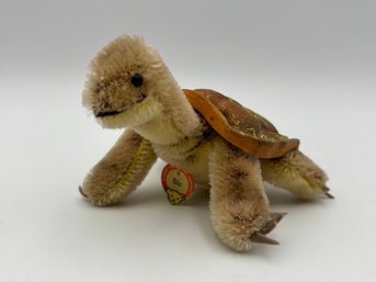 Vintage Steiff Slo Turtle Plush Stuffed Animal Toy Figure 5'