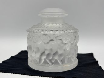 Vintage Rene Lalique 'Les Enfants' Perfume Bottle Model No. 609 3.5'