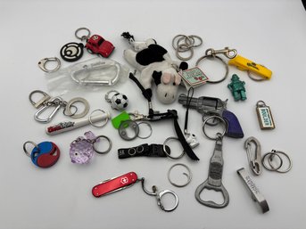 Lot Of Vintage Y2k Keychains, Keyrings Key Rings