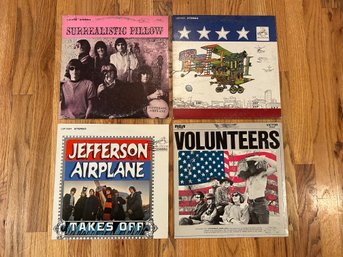 Lot Of 4 Jefferson Airplane LP Vinyl Records - Surrealistic Pillow, After Bathing At Baxters, Volunteer & More