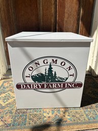Longmont Dairy Metal Porch Cooler Box