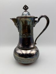 Vintage E.G. Webster And Son Silverplate Teapot 9'