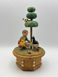 Vintage ANRI Thorens Movement 'Gigi' Made In Switzerland Music Box 8.5'