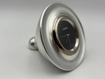 Vintage Nambe 2001 Small Desk Table Top Clock #6225 3'