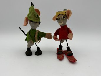 Vintage Annalee Mobilitee Felt Mouse Figures