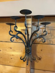 Antique Bronze Candelabra Wall Candle Holder
