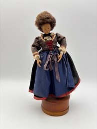 Vintage Reuge Switzerland Music Box Doll 8'