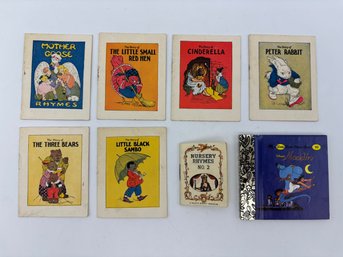 Lot Of 1920's Miniature Books, Peter Rabbit, Black Sambo, Cinderella, Three Bears