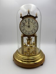 Vintage Gold Edgar Henn Mantle Dome Clock German 13'