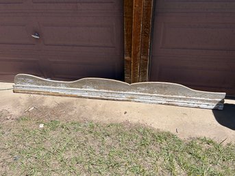 Architectural Salvage Large Antique Wavy Wood Wooden Moulding 9.7FT