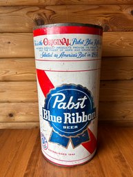 Vintage Pabst Blue Ribbon PBR Trash Can