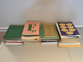 Huge Lot Of Vintage & Antique Piano, Flute Sheet Music Books