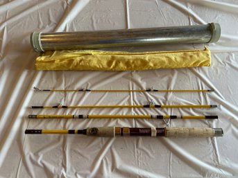 LL Bean Pack Rod - Fly Fishing Rod No. MBPR - 6 1/2ft Yellow Eagle Claw Rod