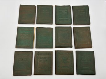 Lot Of Green Vintage New York Little Library Corp Books