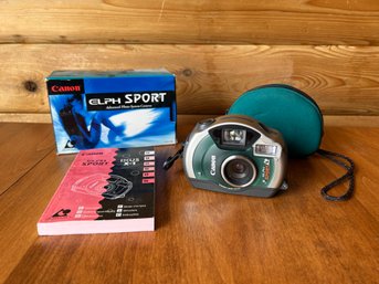 Canon Elph Sport Waterproof Point And Shoot APS Film Camera W/ Case & Box
