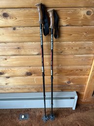 Pair Of 2 Life-Link Variant 3 Anti-shock Hiking Trekking Poles 58' Extendable