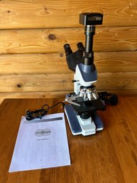 Amscope Compound Microscope With Digital Camera Attachment