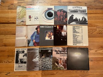 Lot Of 15 Vinyl Records - Seatrain, ABBA, Carly Simon, Cream, Randy Newman, Byrds